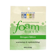 Aura Cacia Aromatherapy Foam Bath Ginger Mint - Warming and Replenishing, 2.5 oz