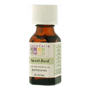 Aura Cacia Essential Oil Basil - Ocimum Basilicum, 0.5 oz