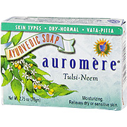 Auromere Ayurvedic Soap Tulsi Neem - For Dry To Normal Skin, 2.75 oz