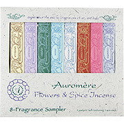 Auromere Flowers & Spice Incense Sample Pack - 0.1 oz/8 fragrances