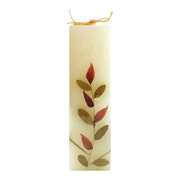 Auroshikha Candles & Incense Flower Candle Jasmine Square - 1 1/2 inches x 4 3/4 inches