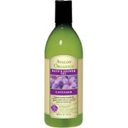 Avalon Organic Botanicals Lavender Bath and Shower Gel - Restores Extra Dry Skin, 12 oz