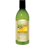 Avalon Organic Botanicals Lemon Bath and Shower Gel - Cleanses and Refreshes Skin, 12 oz