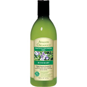 Avalon Organic Botanicals Rosemary Bath and Shower Gel - Cleanses and Purifies Dry Skin, 12 oz
