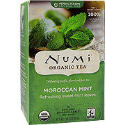 Numi Simply Mint Moroccan Mint - Herbal Teasan, 1 box/18 bag