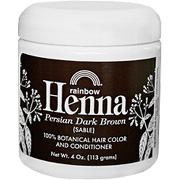Rainbow Research Henna Dark Brown - Rich Brown Tones Sable, 4 oz