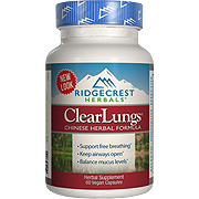 Ridgecrest Herbals ClearLungs Red - Maintains Healthy Lungs & Normal Breathing, 120 caps