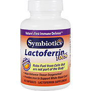 Symbiotics Lactoferrin 100% - Helps Enhance Tissue Oxygenation, 60 caps