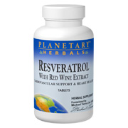 Planetary Herbals Red Wine Extract with Resveratrol - 30 tabs