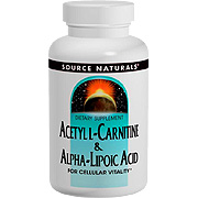 Source Naturals Acetyl L-Carnitine & Alpha-Lipoic Acid 650MG - For Cellular Vitality, 180 tabs