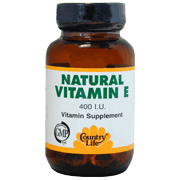 Country Life Natural Dry Vitamin E 400 I.U. -50 Tablets