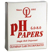 Olympian Labs pH Papers 6.0 8.0 - 15 ft roll