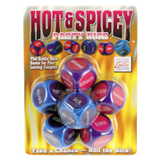 California Exotic Novelties Hot & Spicy Party Dice - Take a chance - Roll the dice, 6 dice