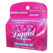 Body Action Liquid V Stimulating Gel for Women - Maximum strength latex safe for women all ages, 3x3.3 ml