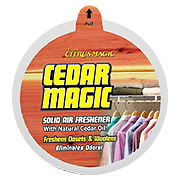 Citrus Magic Solid Odor Absorber Cedar - Freshens Closets and Woolens, 8 oz
