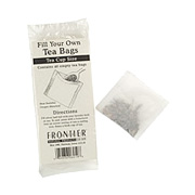 Frontier Fill Your Own Tea Bag -Heat Seal Cup Size, 40 ct
