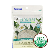 Frontier Black Pepper Medium Grind Organic Pouch -1.56 oz