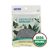 Frontier Poppy Seed Whole Organic Pouch -1.61 oz