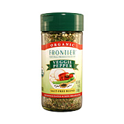 Frontier Veggie Pepper Organic Seasoning Blend -Salt Free Seasoning, 1.78 oz
