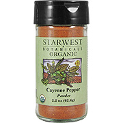 Starwest Botanicals Cayenne Pepper Powder Organic - Capsicum annum, 2.20 oz Jar