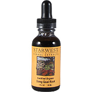 Starwest Botanicals Dong Quai Root Extract Organic - Angelica sinensis, 1 oz