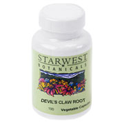 Starwest Botanicals Devil's Claw Root 450 mg Wilcrafted - 100 caps