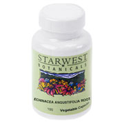 Starwest Botanicals Echinacea Angustifolia Root 500 mg Organic - 100 caps
