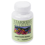 Starwest Botanicals Hawthorn Berry 500 mg Organic - 100 caps