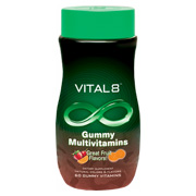 Health Science Labs Vital 8 Adult Multivitamin Gummy - 60 Big Gummies with Natural Colors & Flavors