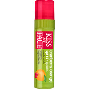 Kiss My Face Organic Lip Balm Cranberry Orange SPF15 - Made with Natural Ingredients, 0.15 oz