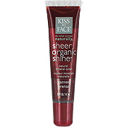 Kiss My Face Garnet Lip Gloss Shine - A Natural Mineral Color,0.5 oz