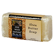 One With Nature Shea Butter Soap - Dead Sea Mineral Soap, 1 bar