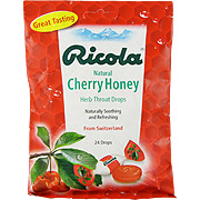Ricola Throat Drops Cherry Honey - Soothing, Fruity and Refreshing, 3 oz bg