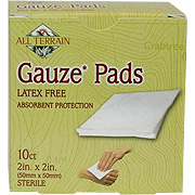 All Terrain Gauze Pads 2x2 inch - Absorbent Protection, 10 pc