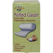 All Terrain Rolled Gauze 3 inch - Comfortable Protection, 2.5 YD