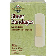 All Terrain Sheer Bandages 0.75x3 inch - Absorbent Non Stick, 40 pc