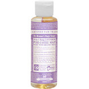 Dr. Bronner's Magic Soaps Organic Castile Liquid Soap Lavender - Organic Liquid Soap, 4 oz