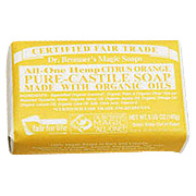 Dr. Bronner's Magic Soaps Organic Pure Citrus Bar Soap Orange - Made With Organic Oils, 5 oz