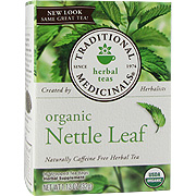 Traditional Medicinals Organic Nettle Leaf Tea - Pharmacopoeial Quality Herb, Tested for Strength & Purity, 16 bag