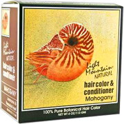 Light Mountain Henna Haircolor Mahogany - 4 oz