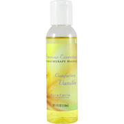 Aura Cacia Precious Essentials Massage Oil Vanilla - Nourishes Skin, 4 oz