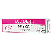 Eco-Dent Res Q Dental Gel Toothpaste - For Sensitive Teeth with Potassium Nitrate, Spearmint, 3 oz
