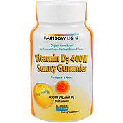 Rainbow Light Vitamin D 400 IU Sunny Gummies - For Ages 4 & Up, 60 drops
