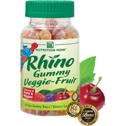 Nutrition Now Rhino Gummy Bear Vegi Fruit Vitamins - 60 chews