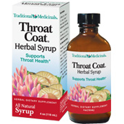 Traditional Medicinals Herbal Syrup Throat Coat - 4 oz