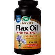 Nature's Way Flax Seed 1300mg - Fatty Acids for an Everyday Diet, 200 sgel