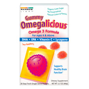 Rainbow Light Gummy Omegalicious - for Ages 4 & Above, 30 PKTS
