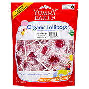 Yummy Earth Organic Lollipops Very Cherry - 1 LB