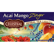 Celestial Seasonings Acai Mango Zinger Herb Tea - Acai contains energizing Benefits, 20 bag