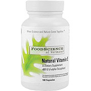 Foodscience of Vermont Natural Vitamin E-400 - 100 caps